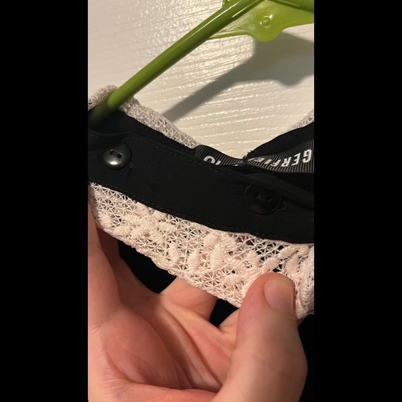 A Precious Past Modcloth Dangerfield black velvet lace button blouse NWT - Picture 7 of 7